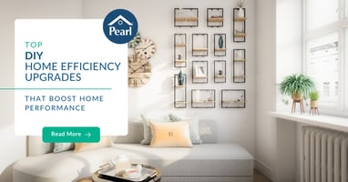 Cozy living room with DIY upgrades that improve home performance. 