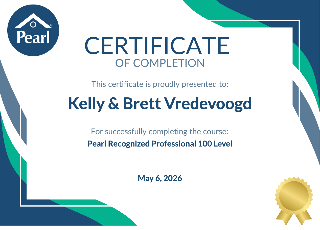 Pearl Recognized Professional 100 Level Certificate