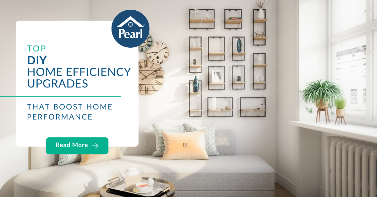 Cozy living room with DIY upgrades that improve home performance. 